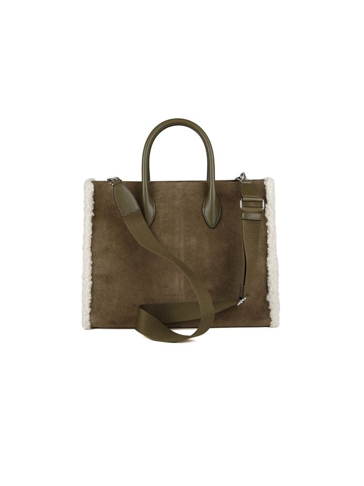 Michael Kors Tote Bag — Olive Suede