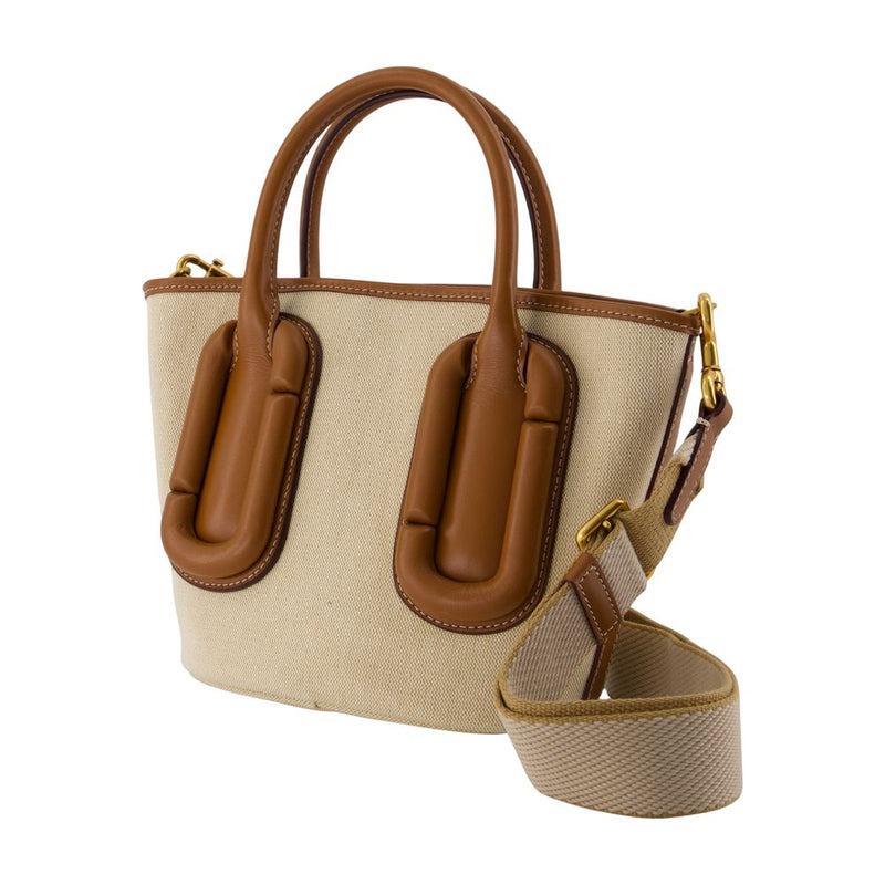 Marc Jacobs Top Handle Bag — Beige Cotton