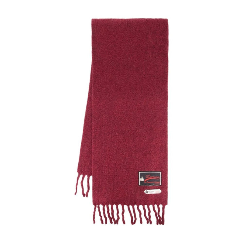 Lanvin Paris Scarf — Burgundy Wool Scarfs