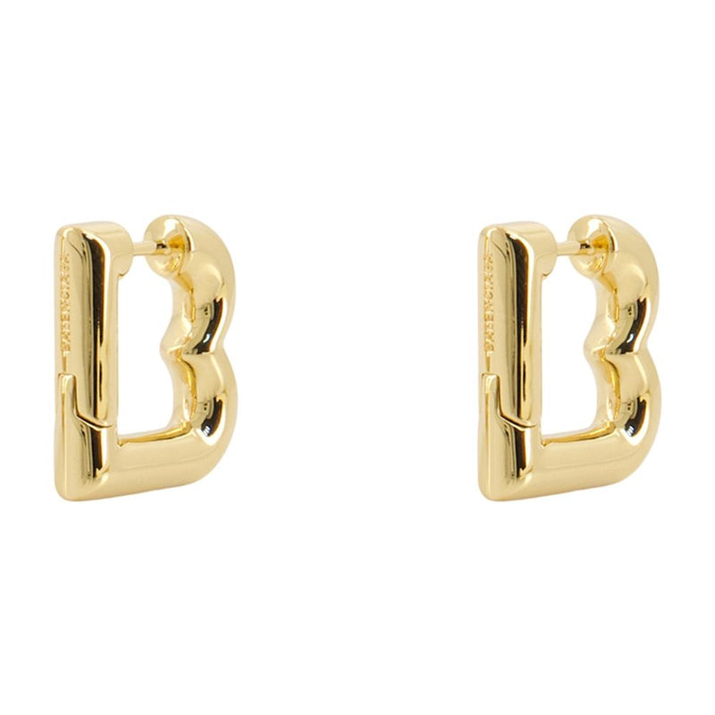 Balenciaga Eisa Xs B Earrings — Gold Metal