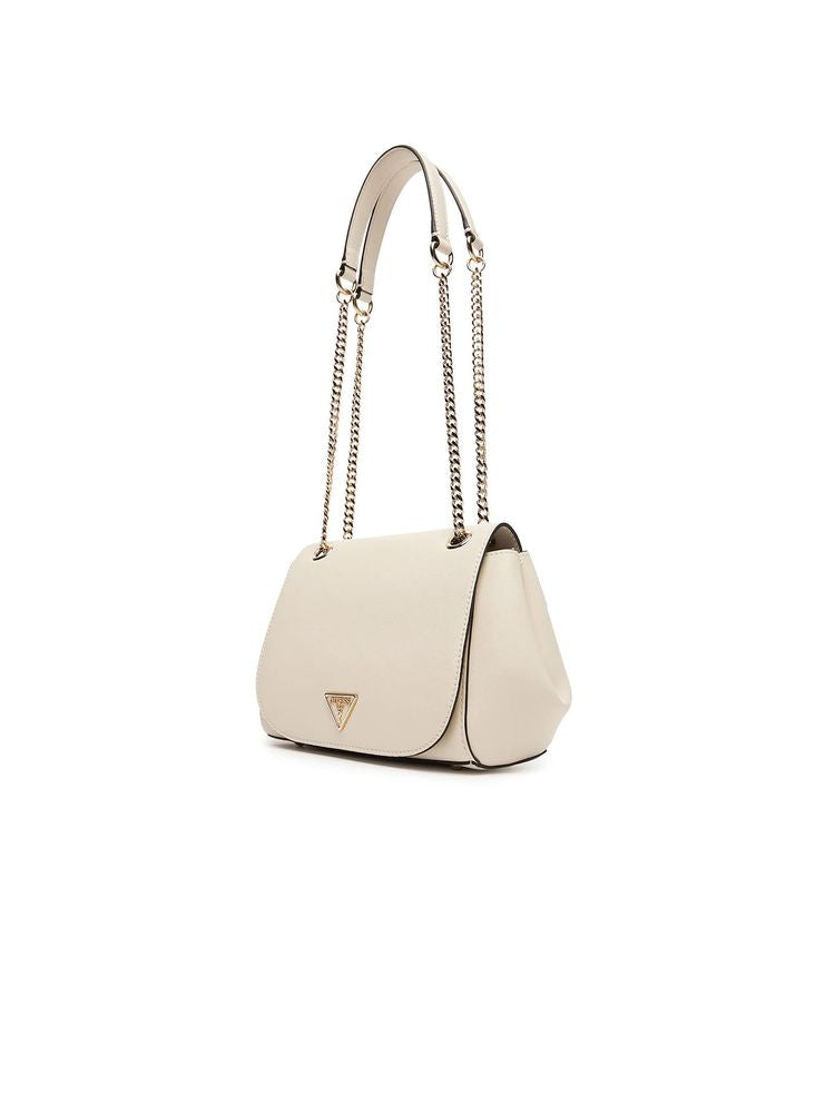 Guess Talent Crossbody Bag — White Polyurethane