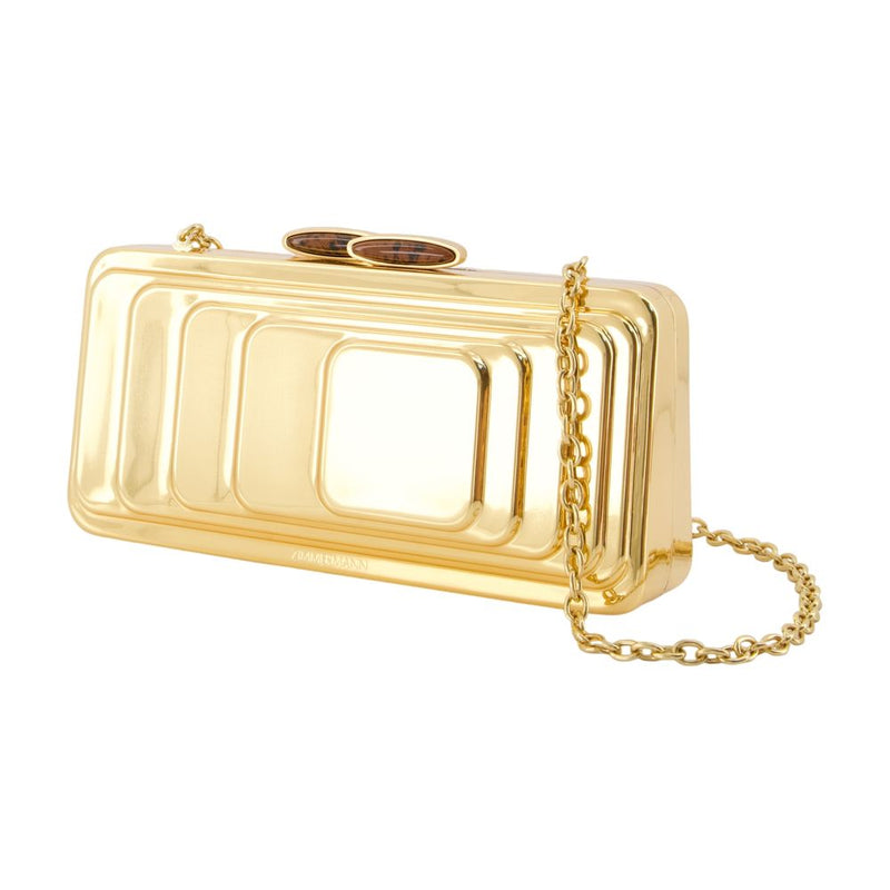 Zimmermann Alight Clutch — Gold Metal