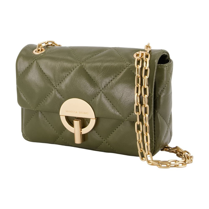 Vanessa Bruno Moon Moyen Crossbody Bag — Green Cowhide