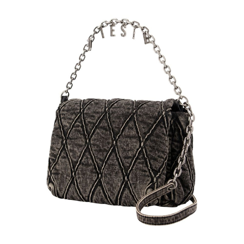 Diesel Shoulder Bag — Black Cotton