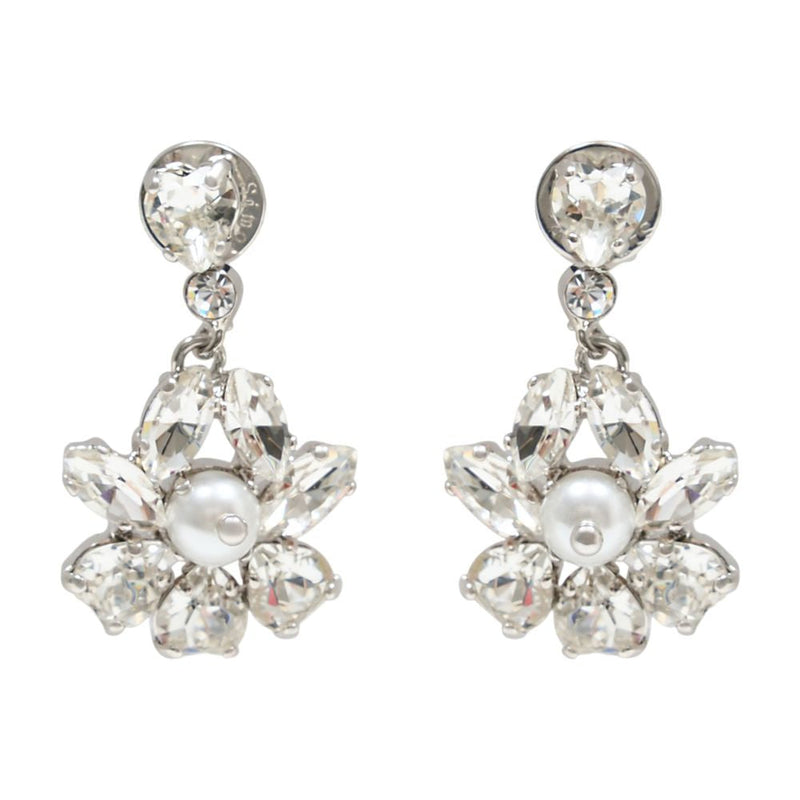 Simone Rocha Heartbloom Earrings — Silver Other