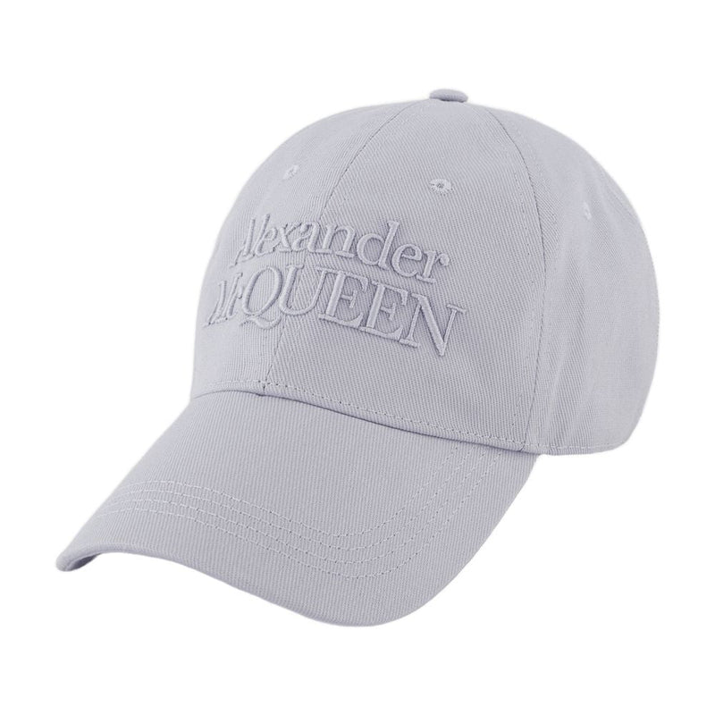 Alexander Mcqueen 688658 Logo-Embroidered Cotton Baseball Cap — Gray Caps