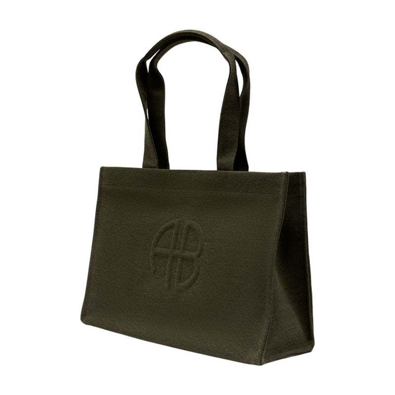 Anine Bing Lara Tote Bag — Green Cotton