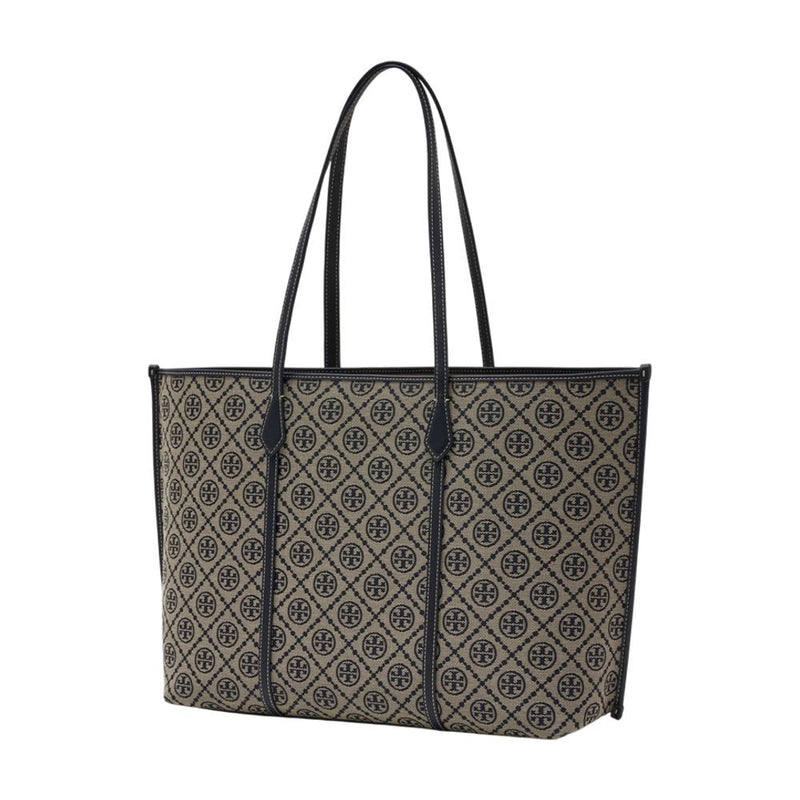 Tory Burch Perry Tote Bag — Navy Cotton