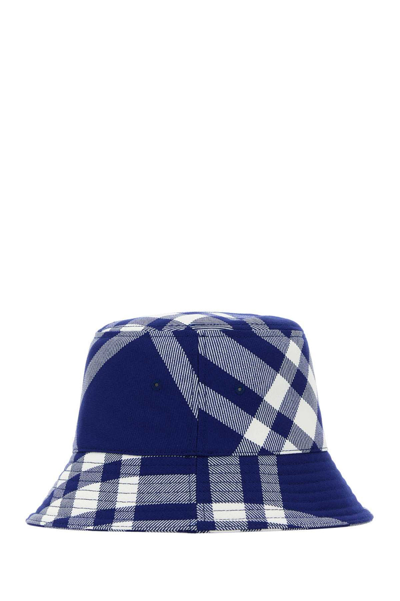 Burberry 8079490 Archive Check Bucket Hat — Navy