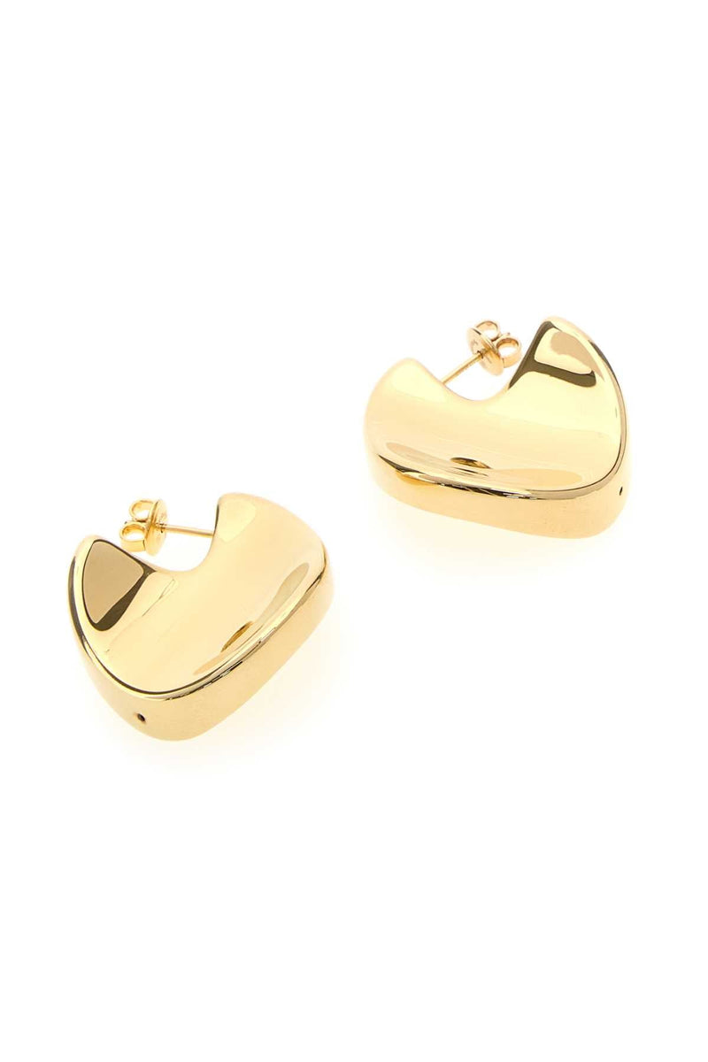 Bottega Veneta Sculptural Gold Earrings —