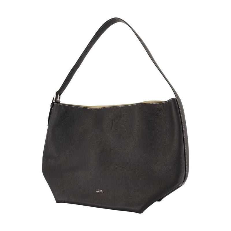 Toteme Shoulder Bag — Black Calfskin