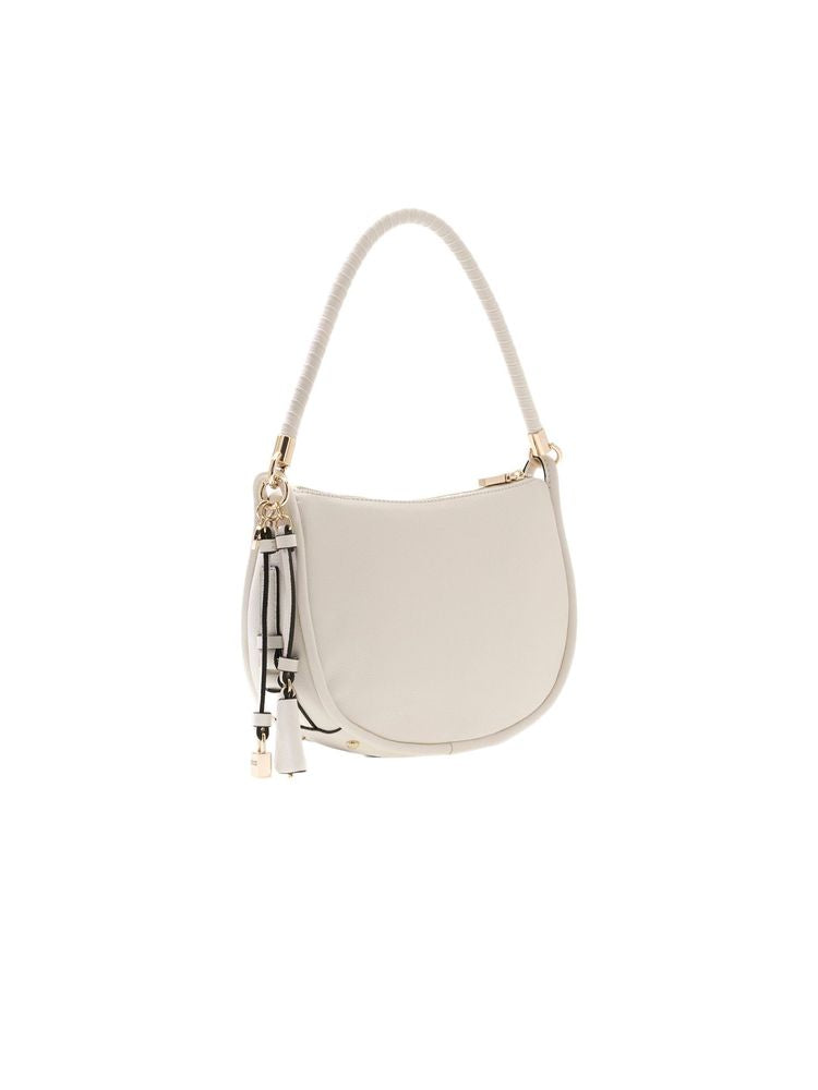 Guess Danya Shoulder Bag — White Polyurethane