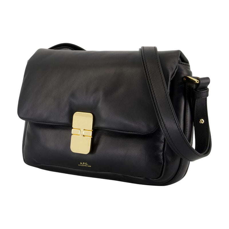 A.p.c. Grace Crossbody Bag — Black Cowhide