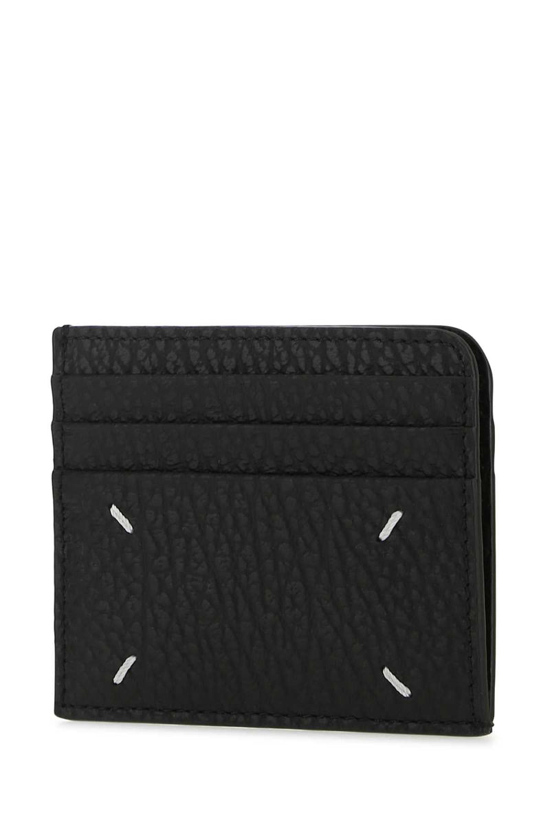 Maison Margiela Leather Card Case — Black Wallet
