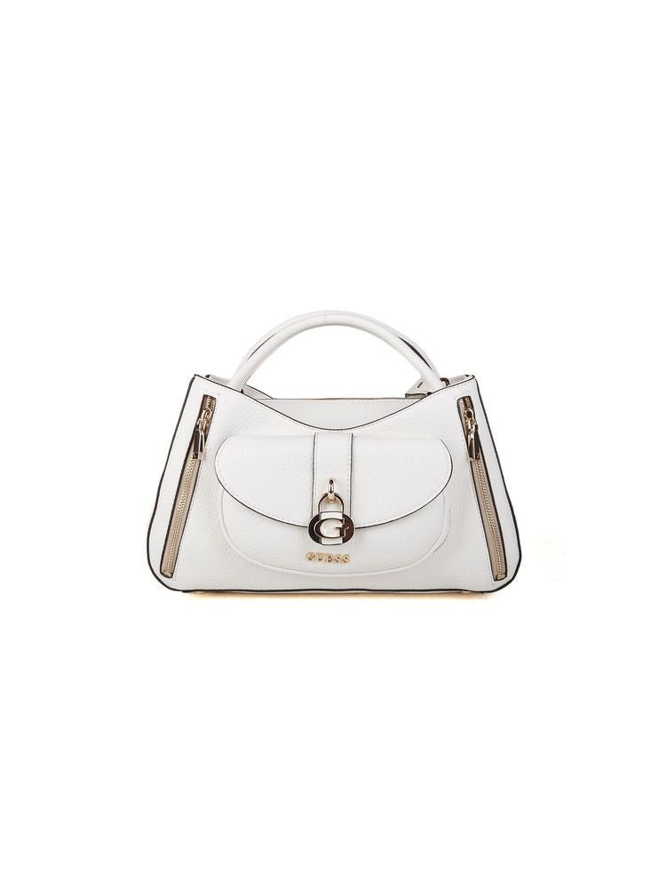 Guess Shoulder Bag — White Polyurethane