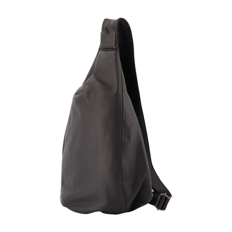 Yohji Yamamoto Sculptural Cowhide Crossbody Bag — Black