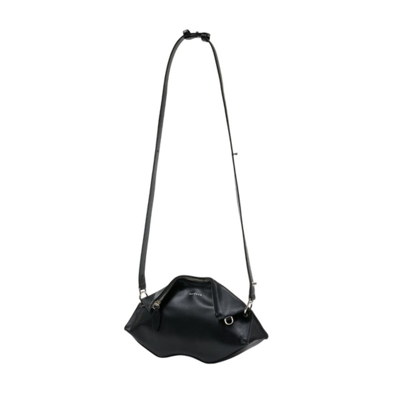 Alexander Mcqueen Manta Clutch — Black Calfskin