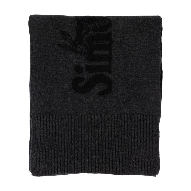 Simone Rocha Logo Wool Scarf — Black Scarfs