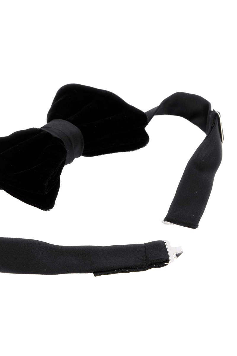 Giorgio Armani Velvet Bow Tie — Black Ties