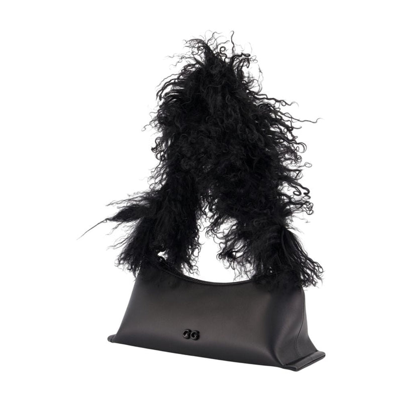 Cult Gaia Shoulder Bag — Black Cowhide