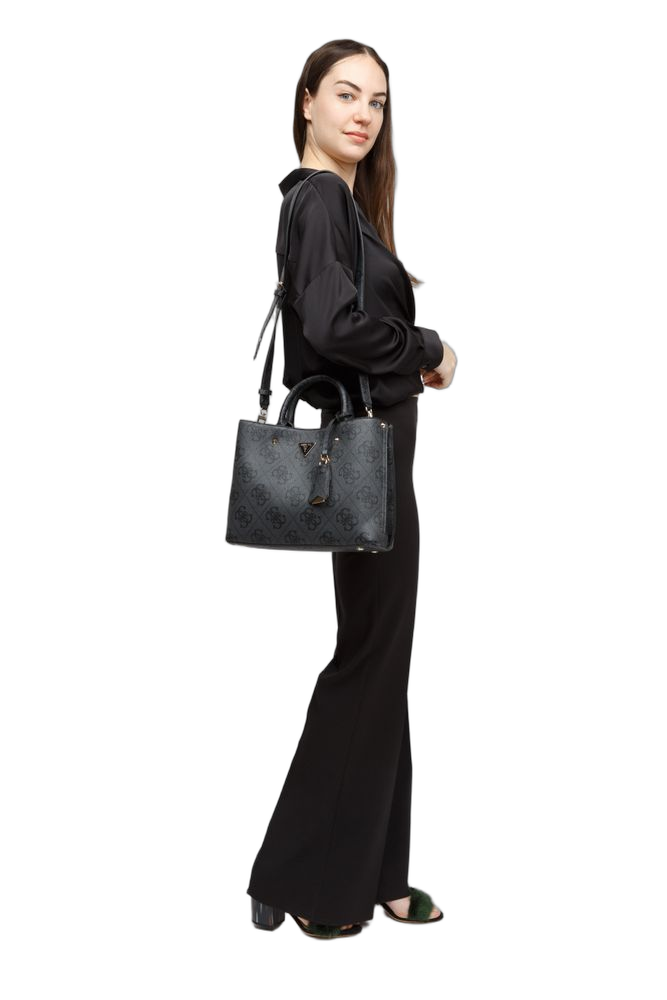 Guess Meridian Ii Tote Bag — Gray Polyurethane