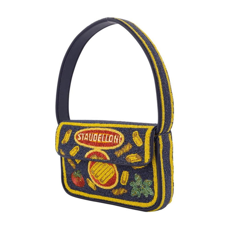 Staud Staudelloni Shoulder Bag — Navy Synthetic