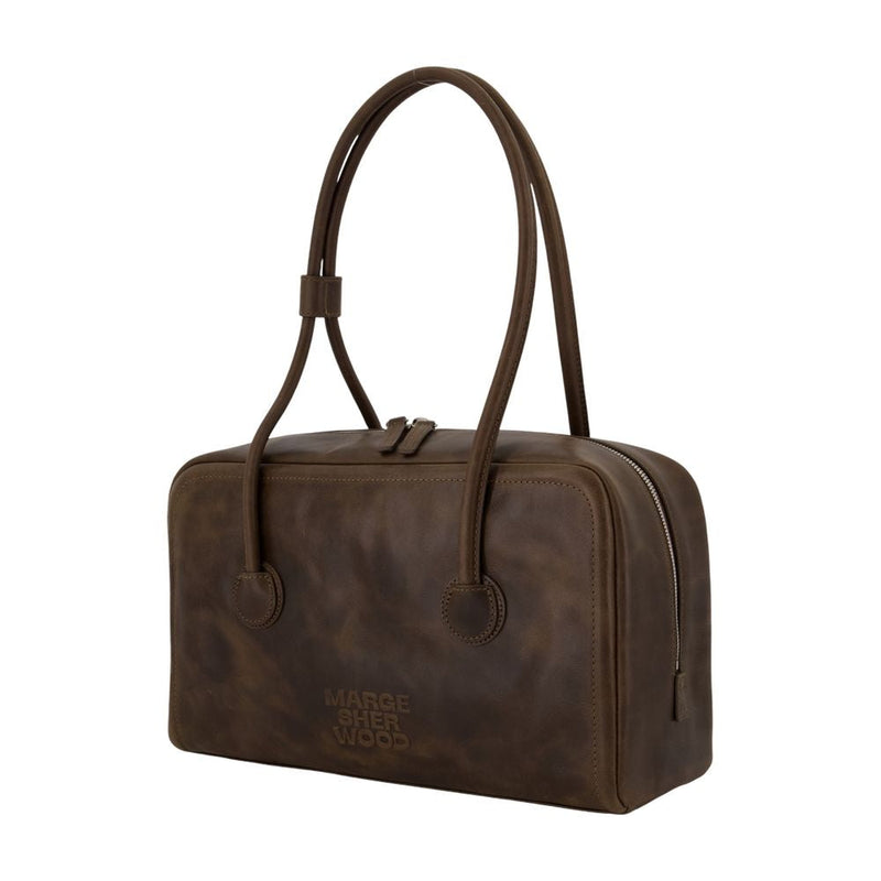 Marge Sherwood Soft Cowhide Shoulder Bag — Brown