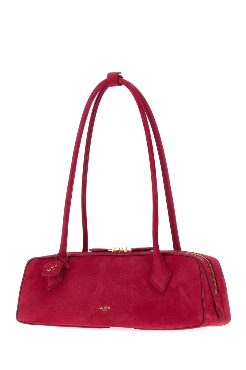 Alaia Le Teckel Shoulder Bag — Red