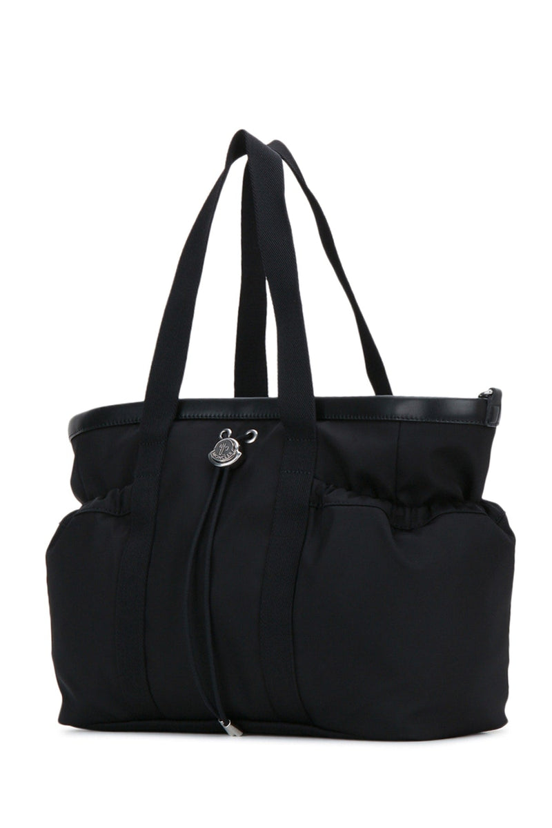 Moncler Jr Tote Bag — Black Nylon