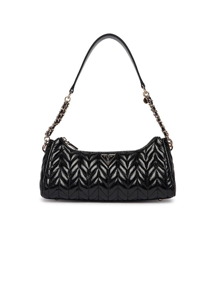 Guess Cheryl Shoulder Bag — Black Polyurethane