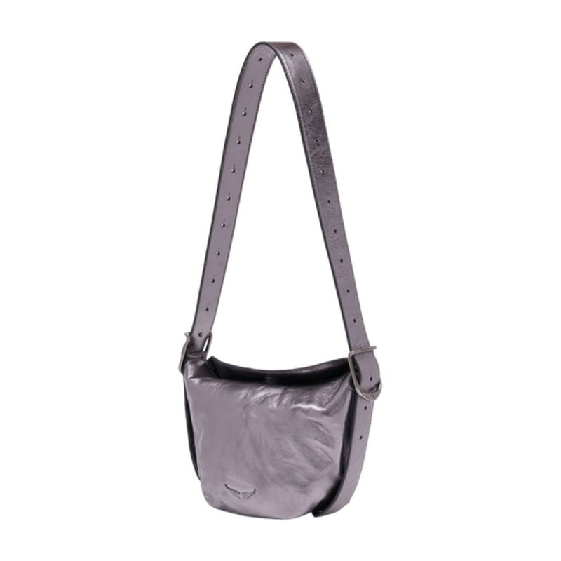 Zadig & Voltaire Shoulder Bag — Silver Calfskin