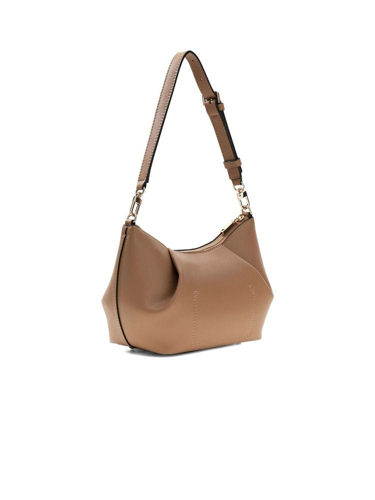 Guess Amorette Shoulder Bag — Beige Polyurethane