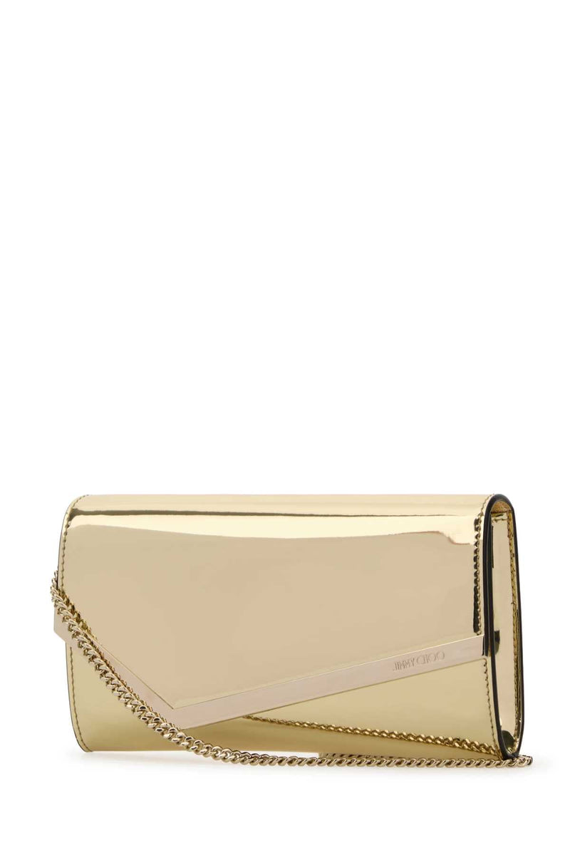 Jimmy Choo Emmie Clutch — Gold