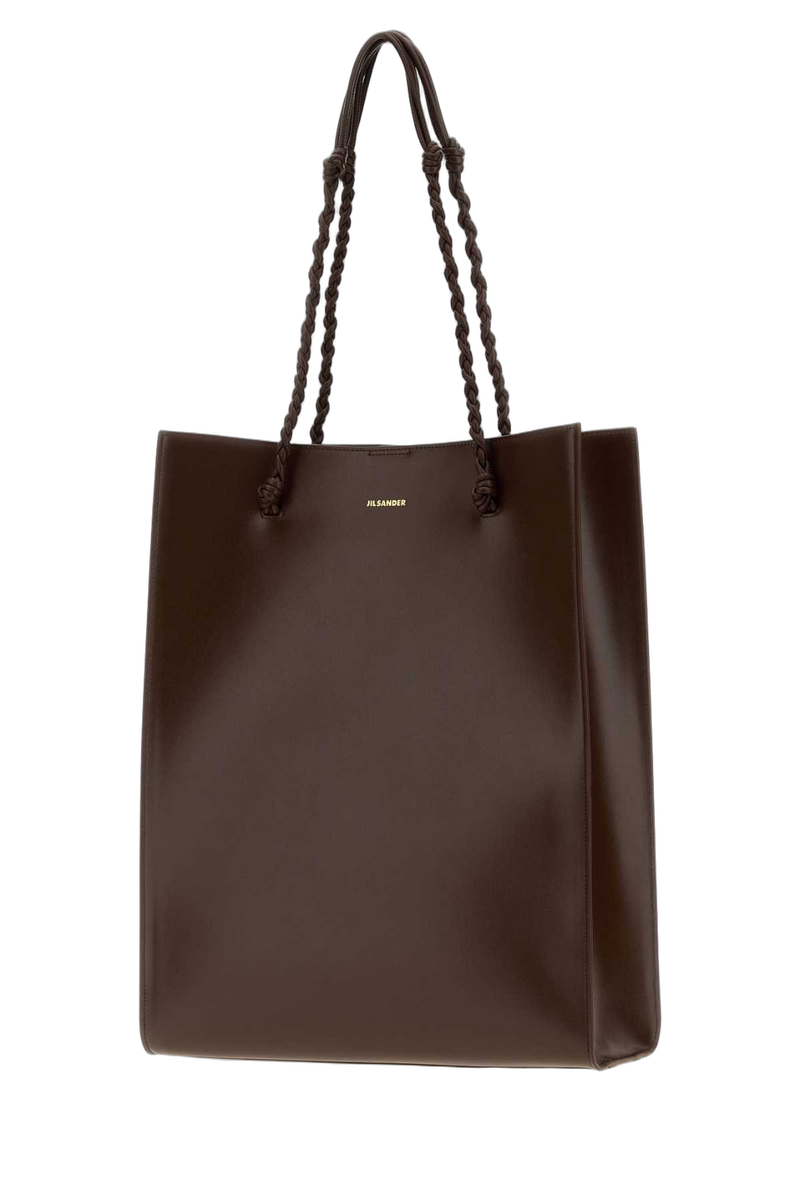 Jil Sander Leather Tote Bag — Brown