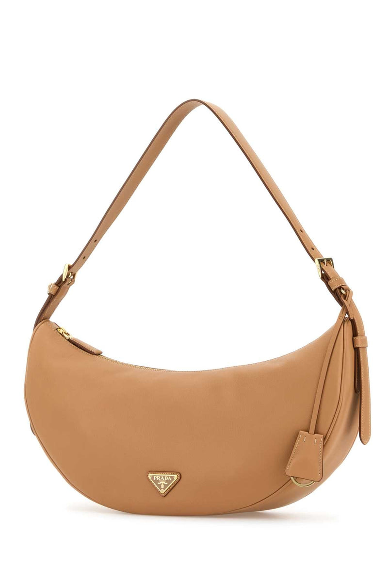 Prada Shoulder Bag — Beige Calfleather