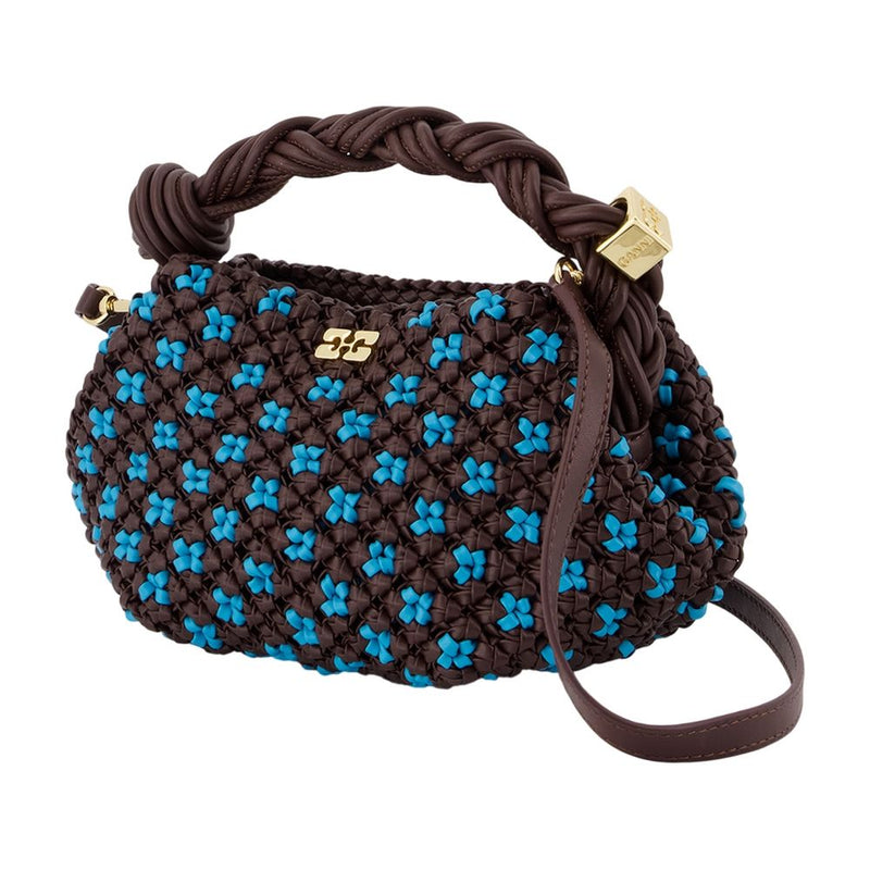 Ganni Bou Top Handle Bag — Brown Synthetic