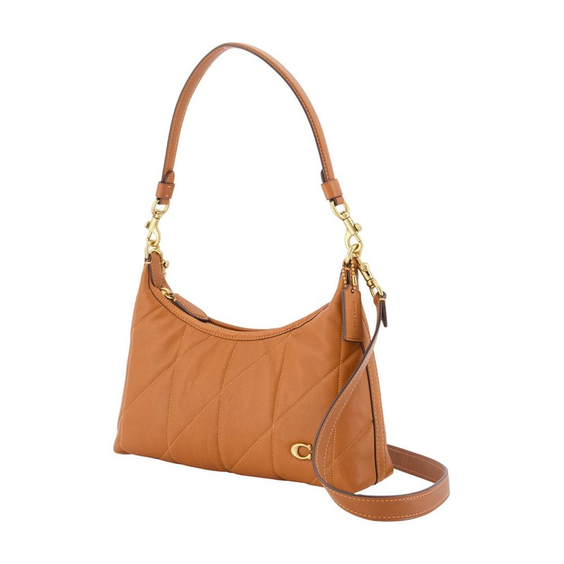 Coach Quilted Leather Shoulder Bag — Brown Cowhide