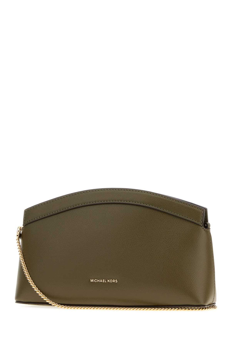 Michael By Kors Athena Clutch — Green