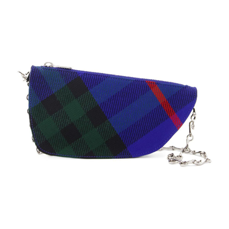 Burberry Micro Shield Wallet — Blue Synthetic