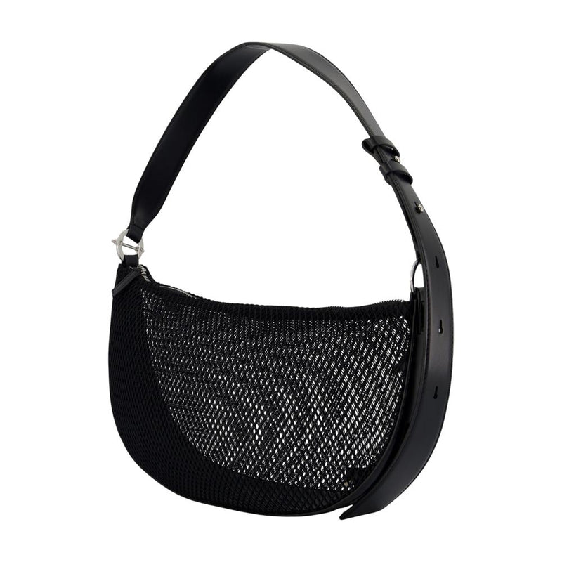 Samsøe Mesh Nylon Shoulder Bag — Black
