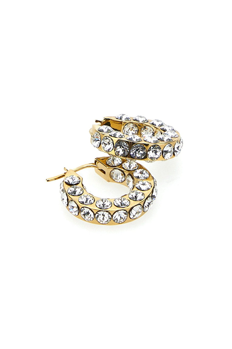 Amina Muaddi Whicrygoldbase Earrings — Gold