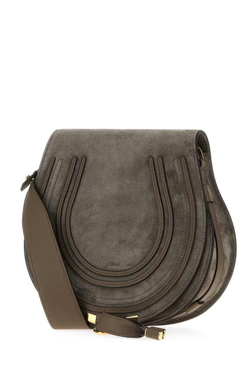 Chloé Marcie Crossbody Bag — Gray