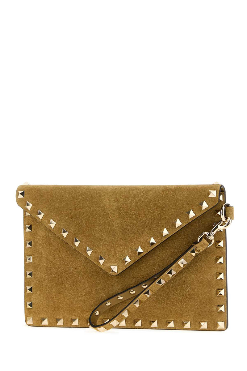 Valentino Garavani Flat Clutch — Beige