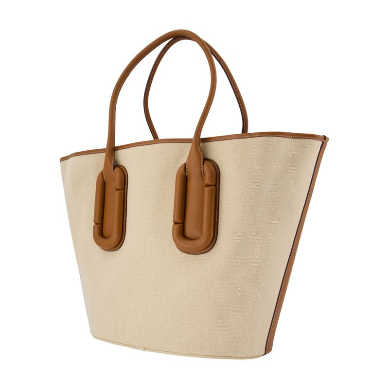 Marc Jacobs Shoulder Bag — Beige Cotton