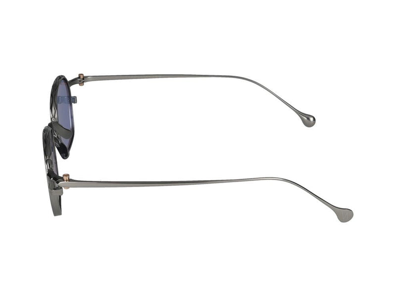 Yohji Yamamoto Slook011 Metal Square Frame Sunglasses — Gunmetal Metallo