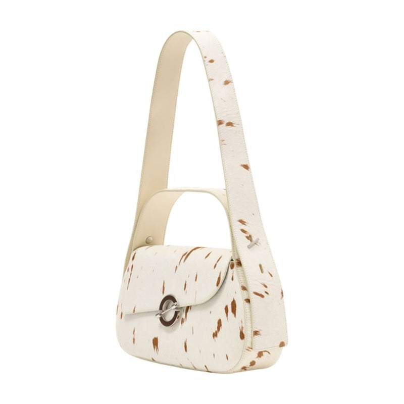 Samsøe Shoulder Bag — White Calfskin