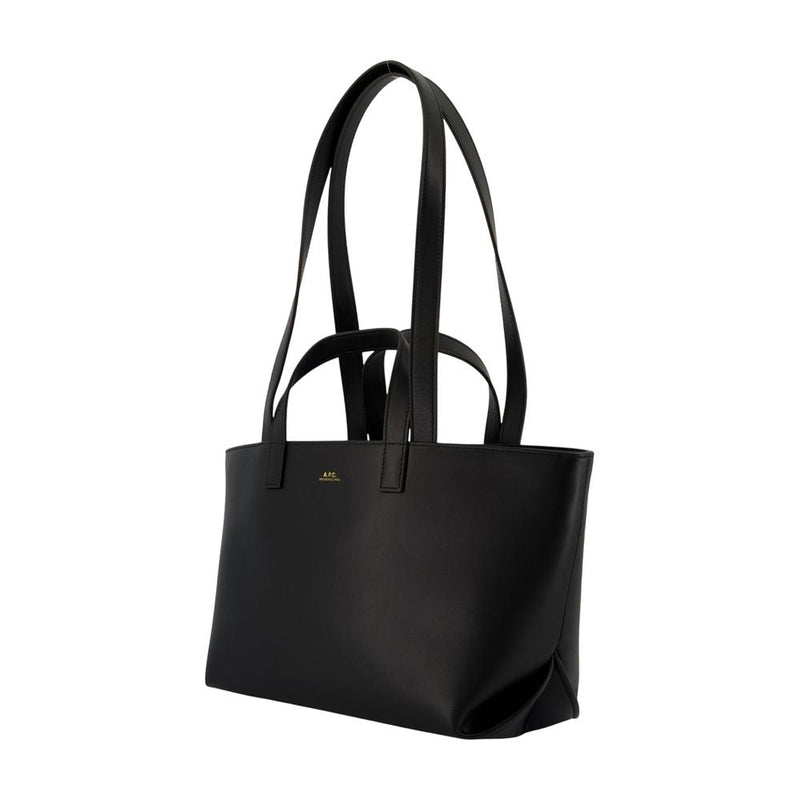 A.p.c. Le Drummer Shoulder Bag — Black Cowhide