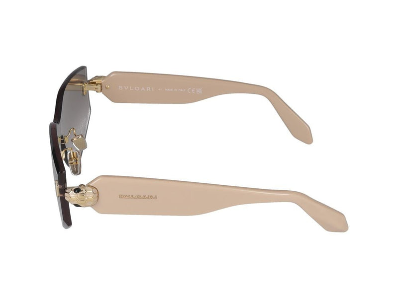 Bvlgari Bv40034u Shield Lens Sunglasses — Tan Standard