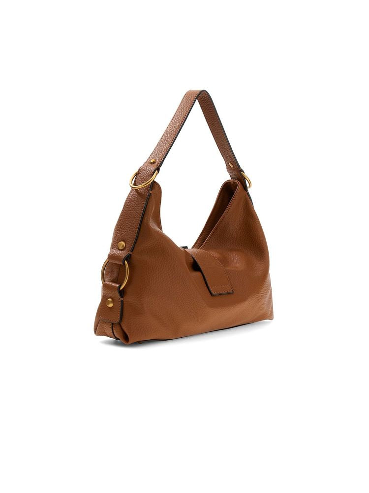 Guess Polyurethane Shoulder Bag — Brown