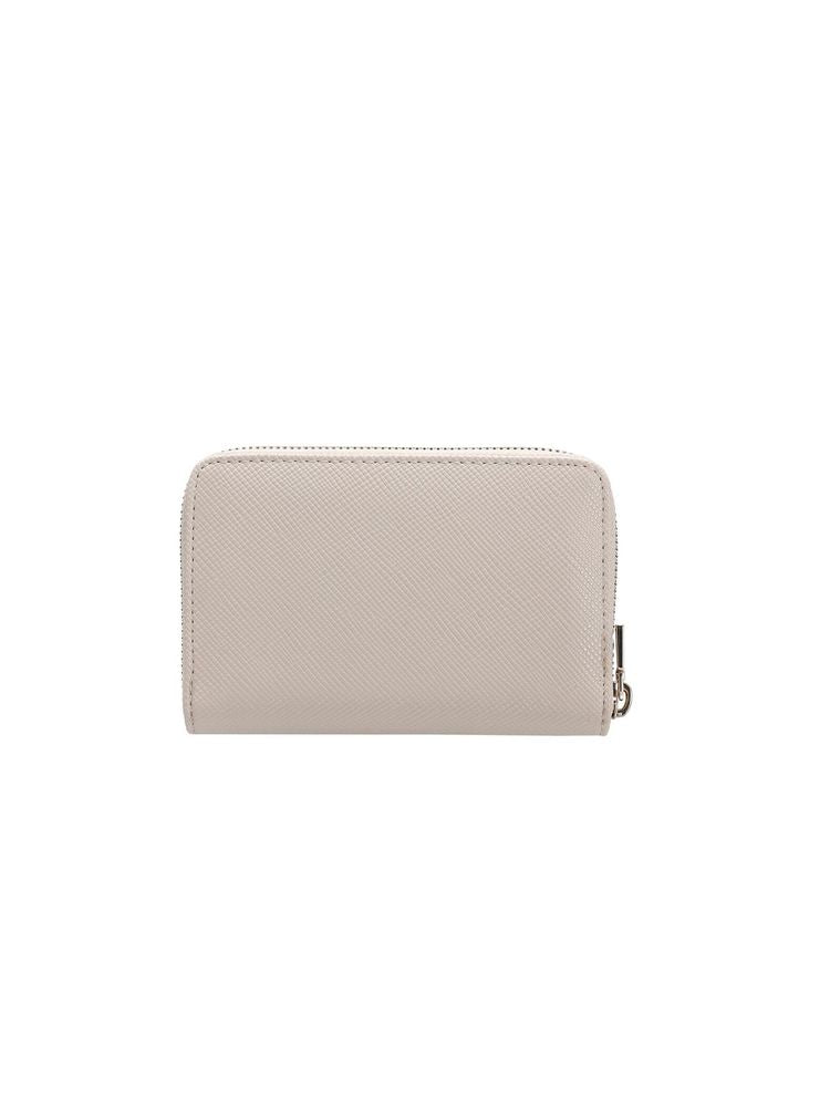 Guess Saffiano Polyurethane Wallet — Beige